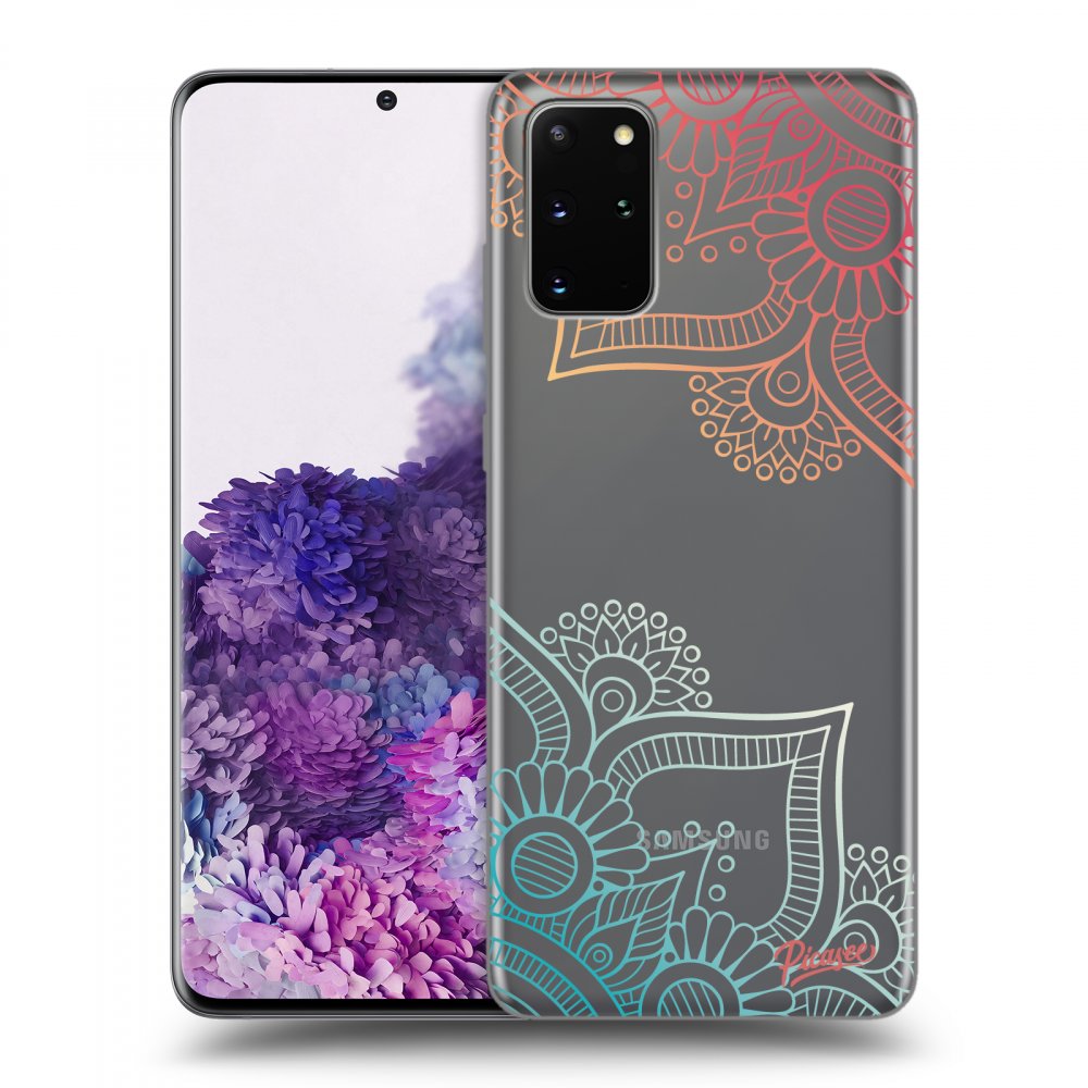 Picasee silikonový průhledný obal pro Samsung Galaxy S20+ G985F - Flowers pattern