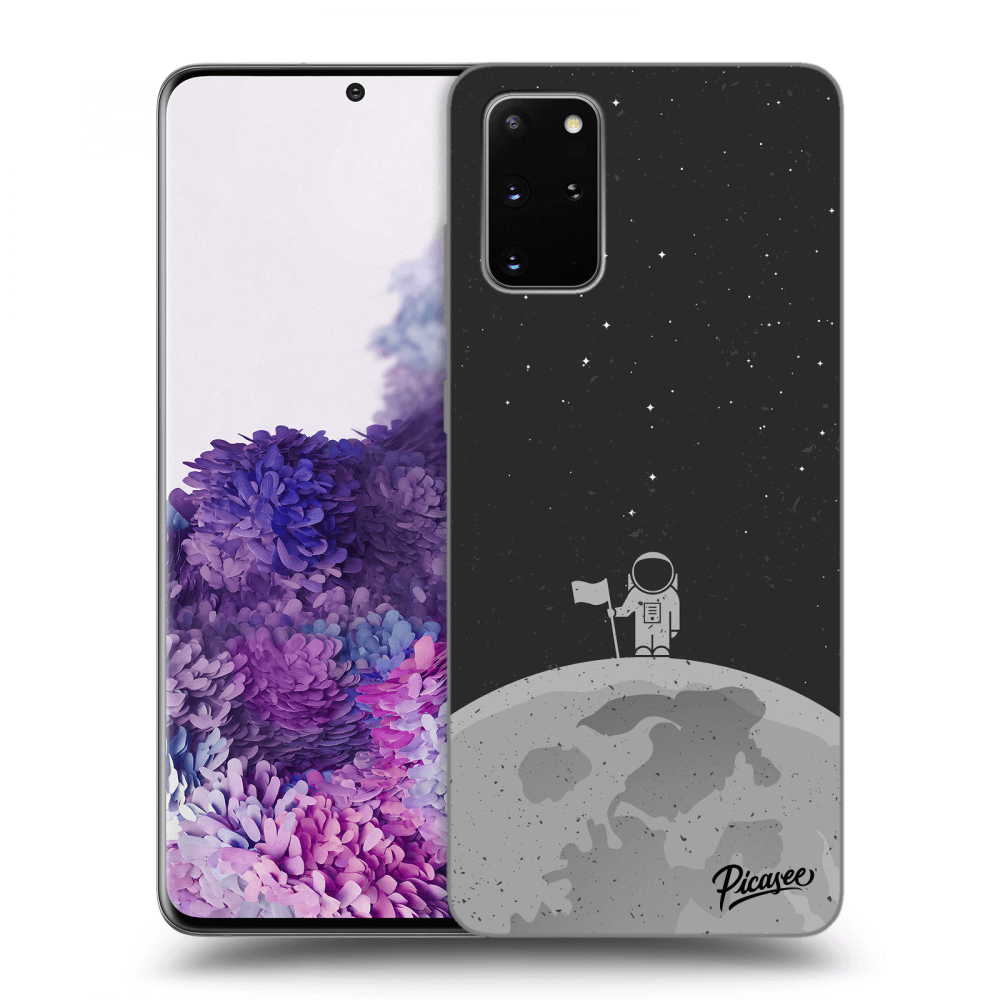 Picasee silikonový černý obal pro Samsung Galaxy S20+ G985F - Astronaut