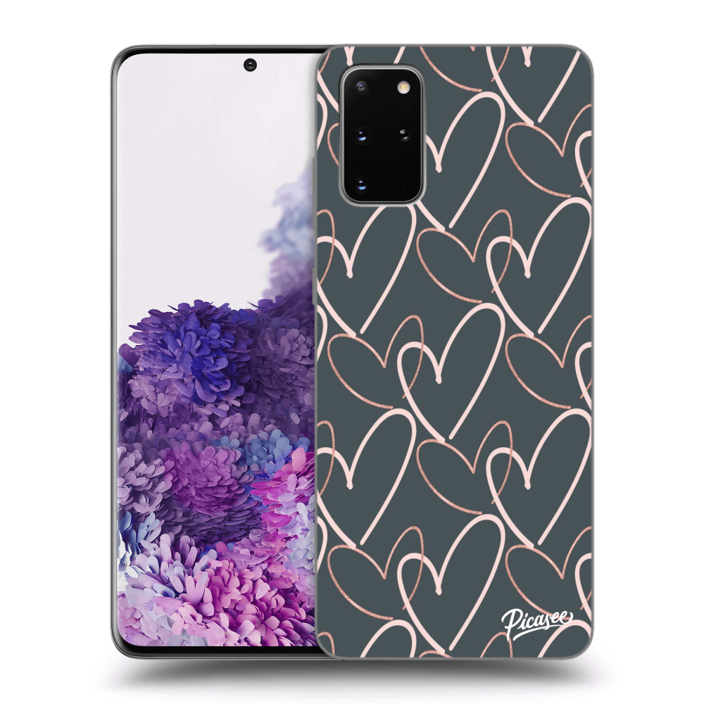 Picasee silikonový průhledný obal pro Samsung Galaxy S20+ G985F - Lots of love
