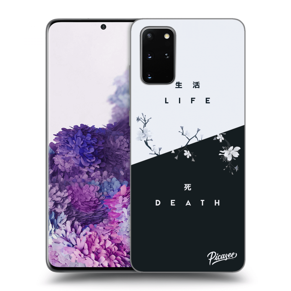 Picasee silikonový černý obal pro Samsung Galaxy S20+ G985F - Life - Death