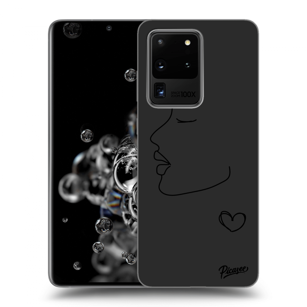 Picasee silikonový černý obal pro Samsung Galaxy S20 Ultra 5G G988F - Couple girl