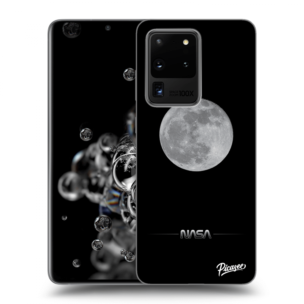 Picasee silikonový černý obal pro Samsung Galaxy S20 Ultra 5G G988F - Moon Minimal