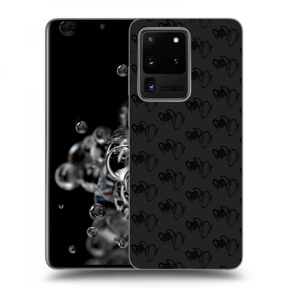 Picasee silikonový černý obal pro Samsung Galaxy S20 Ultra 5G G988F - Separ - Black On Black 1