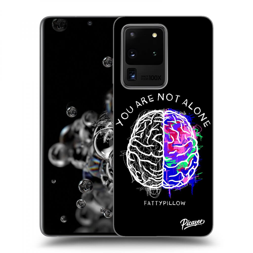 Silikonový černý Obal Pro Samsung Galaxy S20 Ultra 5G G988F - Brain - White