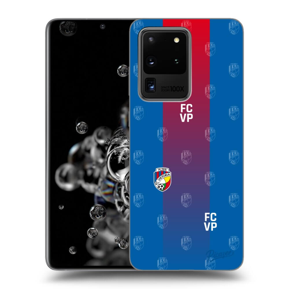 Picasee silikonový černý obal pro Samsung Galaxy S20 Ultra 5G G988F - FC Viktoria Plzeň F