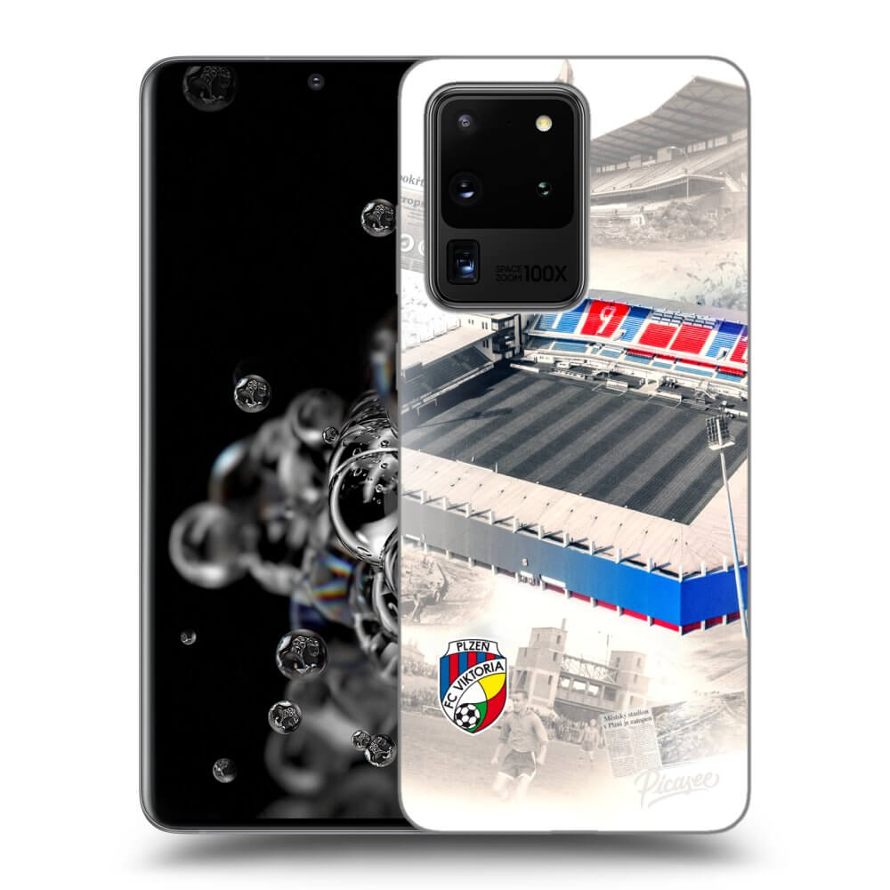 Picasee silikonový průhledný obal pro Samsung Galaxy S20 Ultra 5G G988F - FC Viktoria Plzeň G