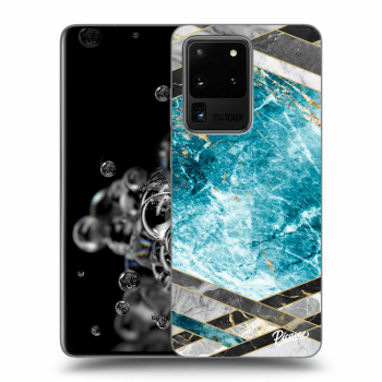 Obal pro Samsung Galaxy S20 Ultra 5G G988F - Blue geometry