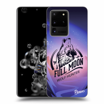 Picasee silikonový černý obal pro Samsung Galaxy S20 Ultra 5G G988F - Wolf