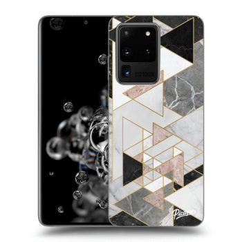 Picasee silikonový černý obal pro Samsung Galaxy S20 Ultra 5G G988F - Light geometry