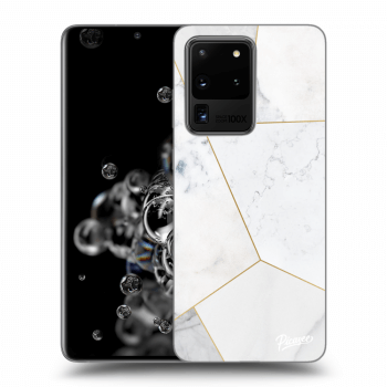 Obal pro Samsung Galaxy S20 Ultra 5G G988F - White tile