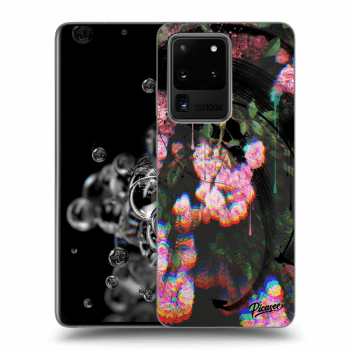 Picasee silikonový průhledný obal pro Samsung Galaxy S20 Ultra 5G G988F - Rosebush black