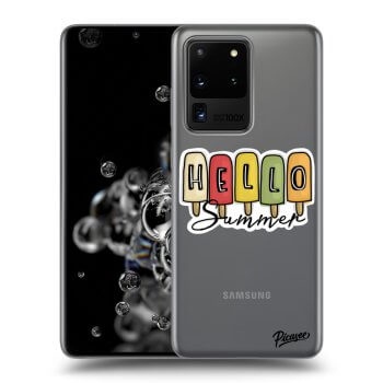 Picasee silikonový průhledný obal pro Samsung Galaxy S20 Ultra 5G G988F - Ice Cream