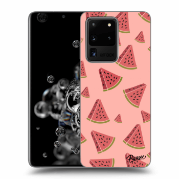 Picasee silikonový černý obal pro Samsung Galaxy S20 Ultra 5G G988F - Watermelon