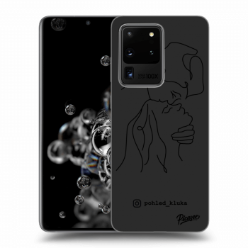 Picasee silikonový černý obal pro Samsung Galaxy S20 Ultra 5G G988F - Forehead kiss