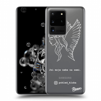 Picasee silikonový průhledný obal pro Samsung Galaxy S20 Ultra 5G G988F - Heaven White