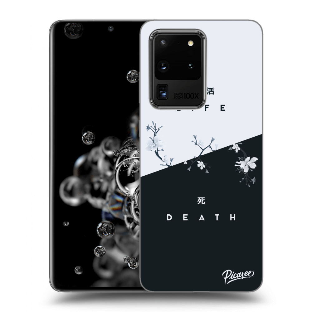 Picasee silikonový černý obal pro Samsung Galaxy S20 Ultra 5G G988F - Life - Death