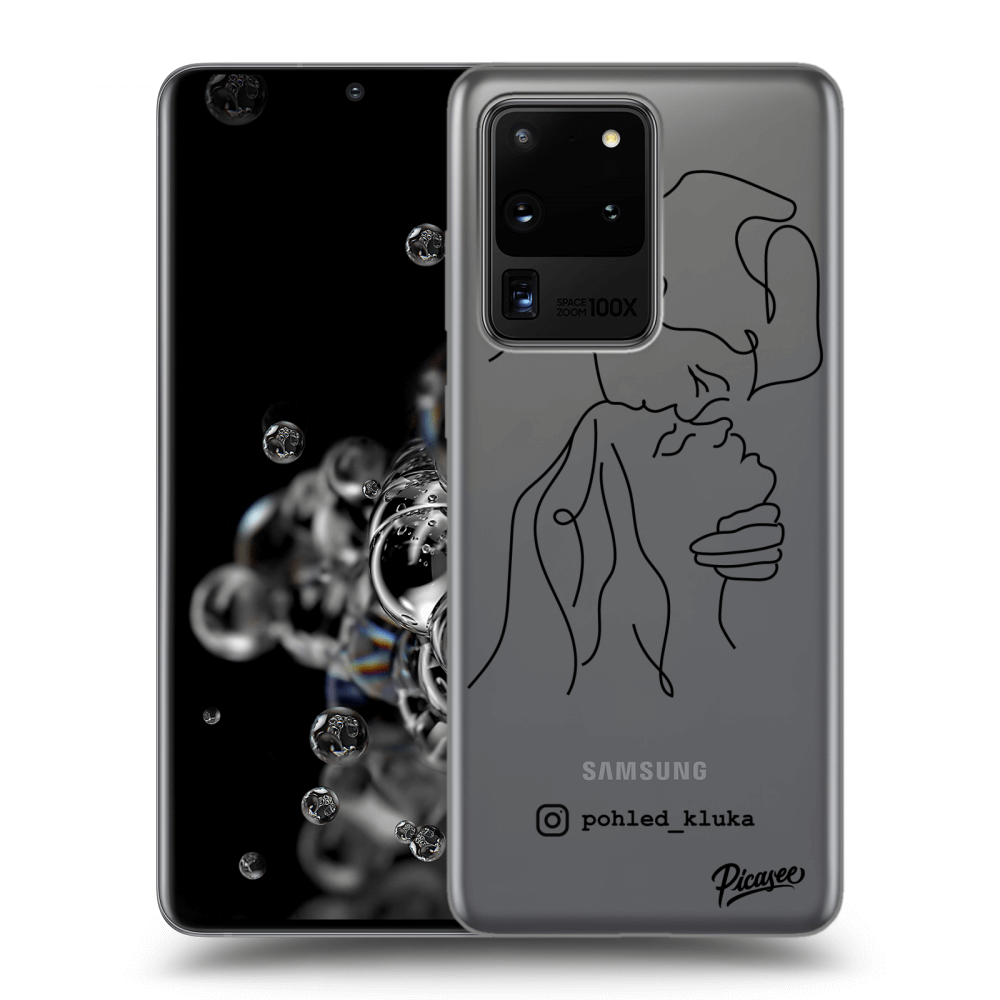 Picasee silikonový průhledný obal pro Samsung Galaxy S20 Ultra 5G G988F - Forehead kiss
