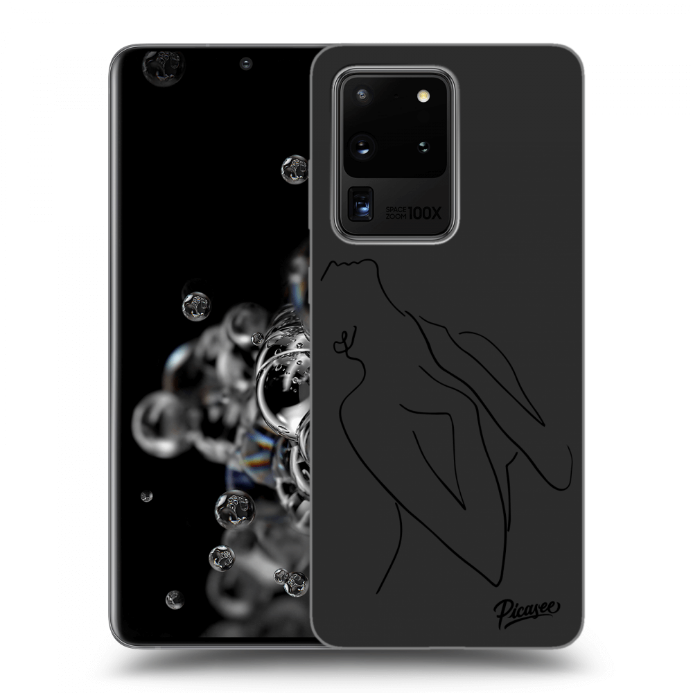 Picasee silikonový černý obal pro Samsung Galaxy S20 Ultra 5G G988F - Sensual girl