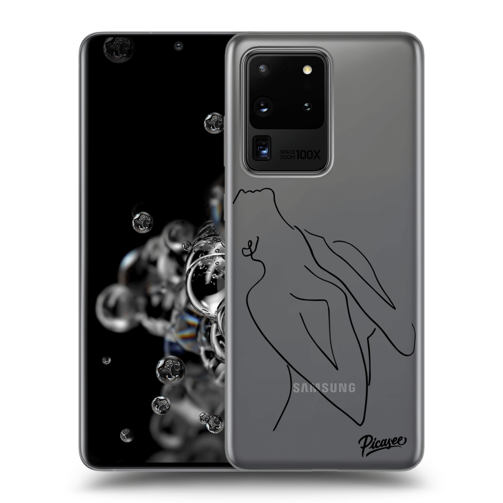 Picasee silikonový průhledný obal pro Samsung Galaxy S20 Ultra 5G G988F - Sensual girl