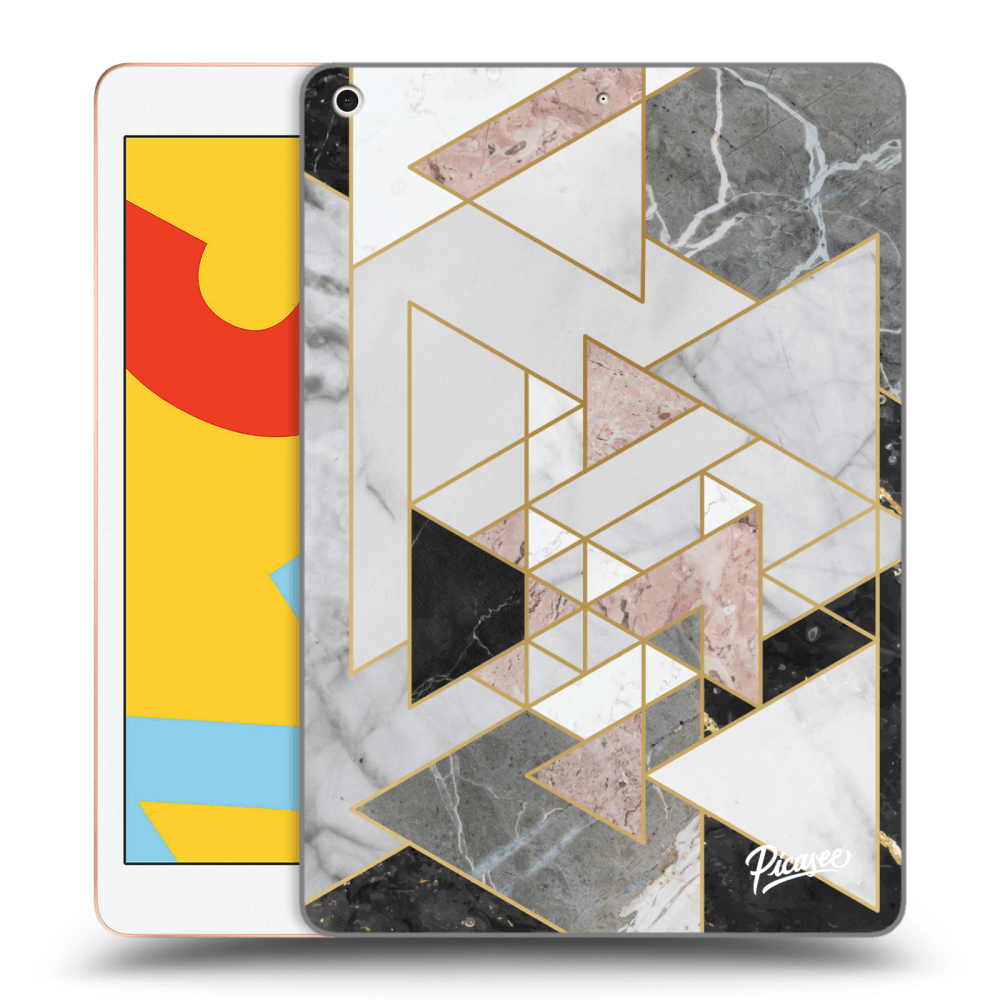Picasee silikonový průhledný obal pro Apple iPad 10.2" 2019 (7. gen) - Light geometry