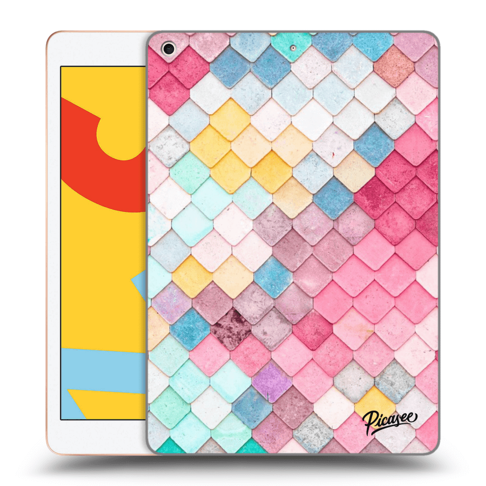 Picasee silikonový černý obal pro Apple iPad 10.2" 2019 (7. gen) - Colorful roof