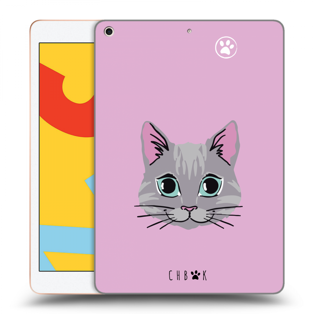 Picasee silikonový průhledný obal pro Apple iPad 10.2" 2019 (7. gen) - Chybí mi kočky - Růžová