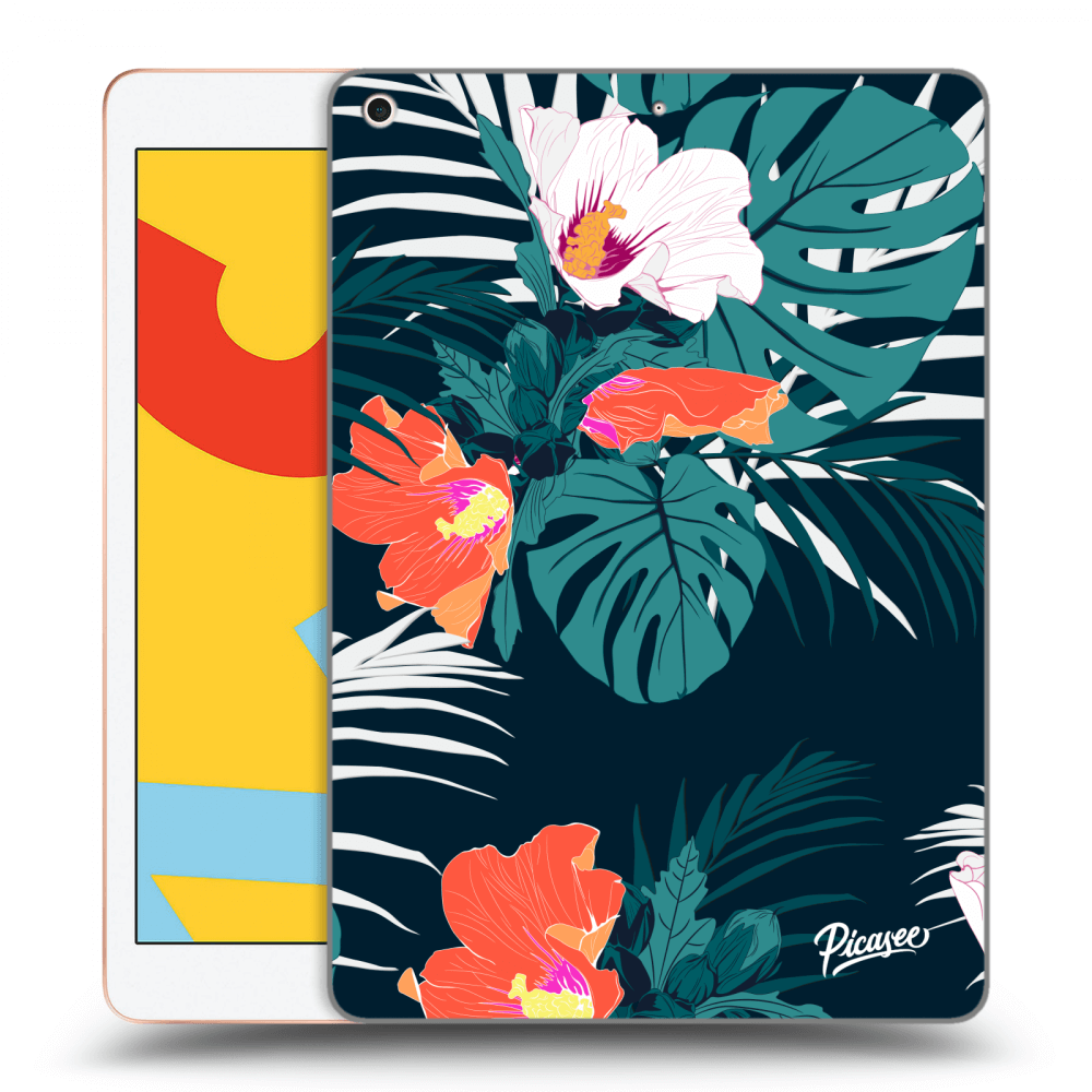 Picasee silikonový průhledný obal pro Apple iPad 10.2" 2019 (7. gen) - Monstera Color