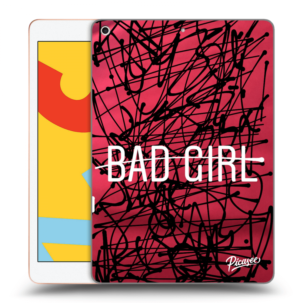 Picasee silikonový černý obal pro Apple iPad 10.2" 2019 (7. gen) - Bad girl