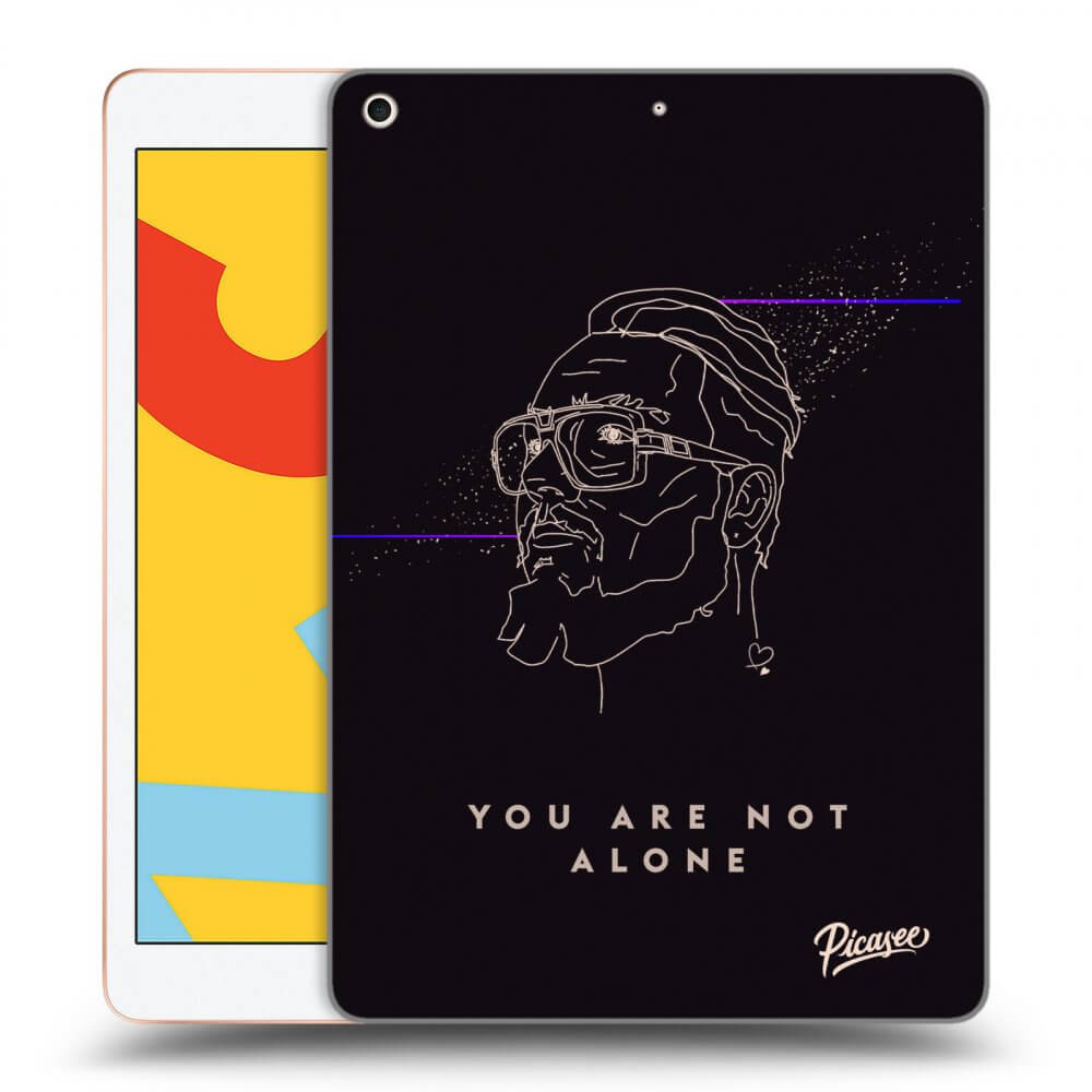Picasee silikonový průhledný obal pro Apple iPad 10.2" 2019 (7. gen) - You are not alone
