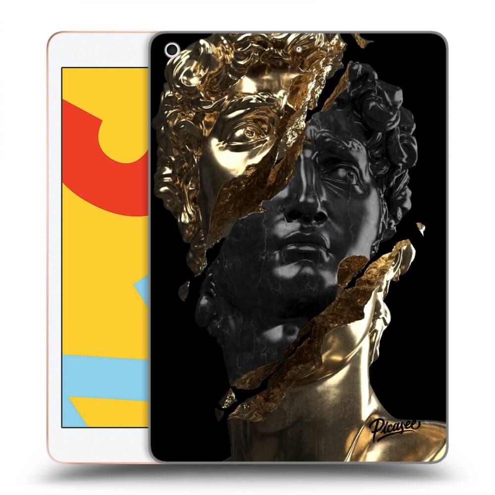 Picasee silikonový černý obal pro Apple iPad 10.2" 2019 (7. gen) - Gold - Black