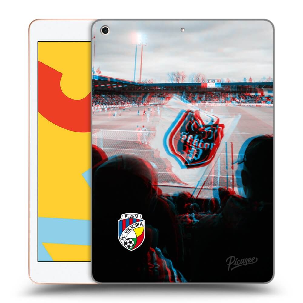 Picasee silikonový průhledný obal pro Apple iPad 10.2" 2019 (7. gen) - FC Viktoria Plzeň B