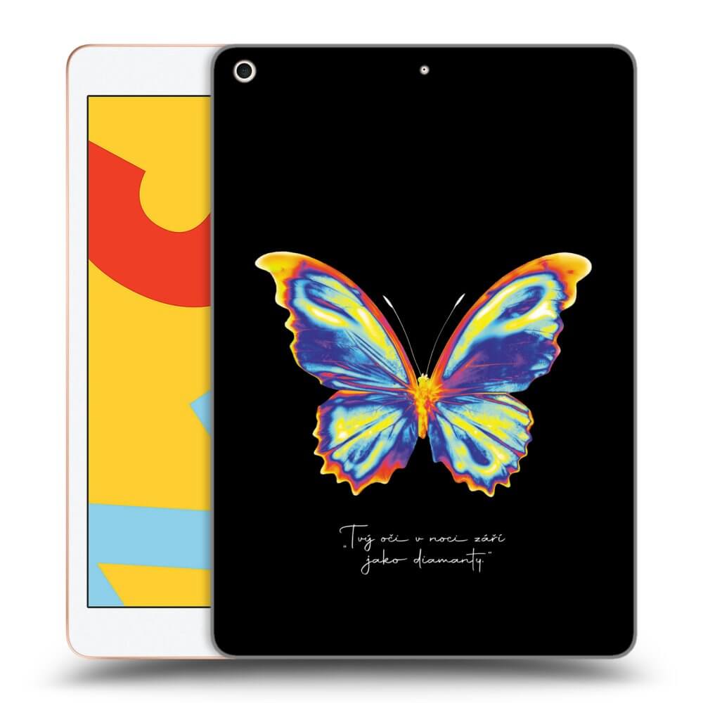 Picasee silikonový průhledný obal pro Apple iPad 10.2" 2019 (7. gen) - Diamanty Black