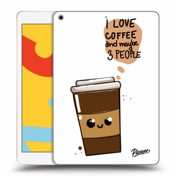 Picasee silikonový průhledný obal pro Apple iPad 10.2" 2019 (7. gen) - Cute coffee