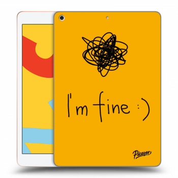 Picasee silikonový černý obal pro Apple iPad 10.2" 2019 (7. gen) - I am fine