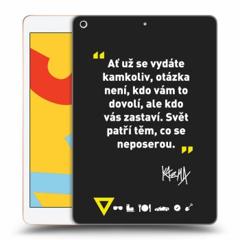 Obal pro Apple iPad 10.2" 2019 (7. gen) - Kazma - SVĚT PATŘÍ TĚM, CO SE NEPOSEROU