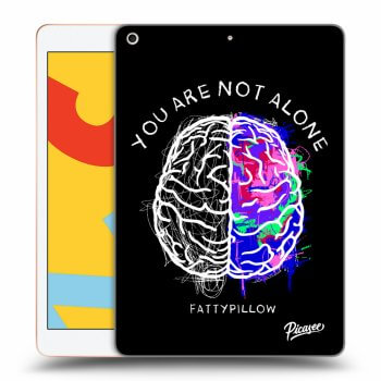 Picasee silikonový průhledný obal pro Apple iPad 10.2" 2019 (7. gen) - Brain - White
