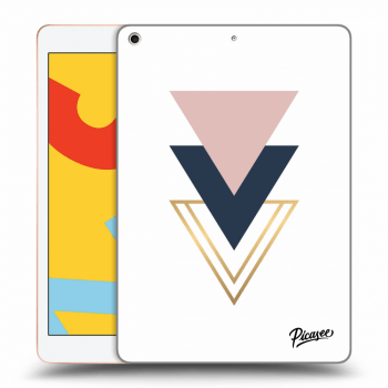 Picasee silikonový průhledný obal pro Apple iPad 10.2" 2019 (7. gen) - Triangles