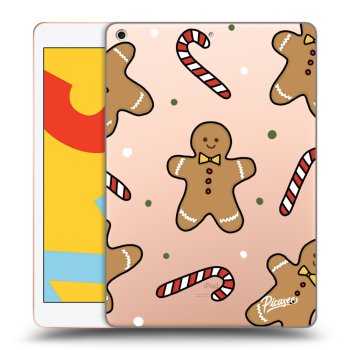 Picasee silikonový průhledný obal pro Apple iPad 10.2" 2019 (7. gen) - Gingerbread