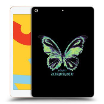 Picasee silikonový průhledný obal pro Apple iPad 10.2" 2019 (7. gen) - Diamanty Blue