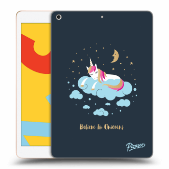 Picasee silikonový průhledný obal pro Apple iPad 10.2" 2019 (7. gen) - Believe In Unicorns