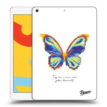 Picasee silikonový černý obal pro Apple iPad 10.2" 2019 (7. gen) - Diamanty White