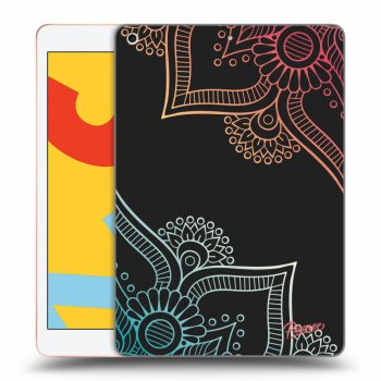 Picasee silikonový černý obal pro Apple iPad 10.2" 2019 (7. gen) - Flowers pattern