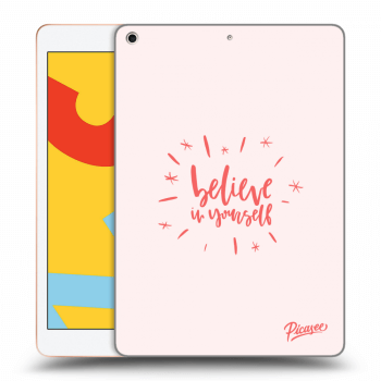 Picasee silikonový průhledný obal pro Apple iPad 10.2" 2019 (7. gen) - Believe in yourself
