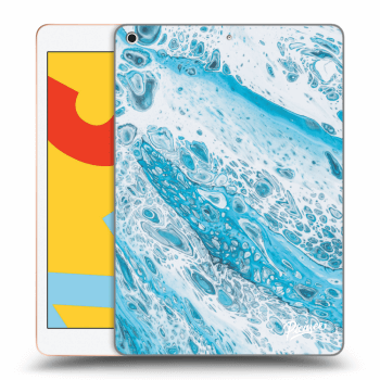 Picasee silikonový černý obal pro Apple iPad 10.2" 2019 (7. gen) - Blue liquid