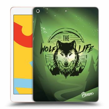 Picasee silikonový průhledný obal pro Apple iPad 10.2" 2019 (7. gen) - Wolf life