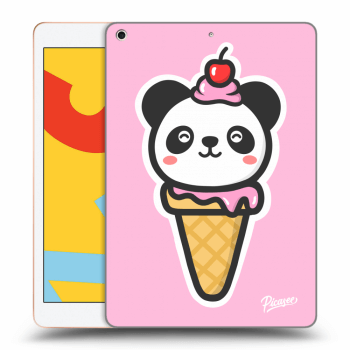 Picasee silikonový černý obal pro Apple iPad 10.2" 2019 (7. gen) - Ice Cream Panda