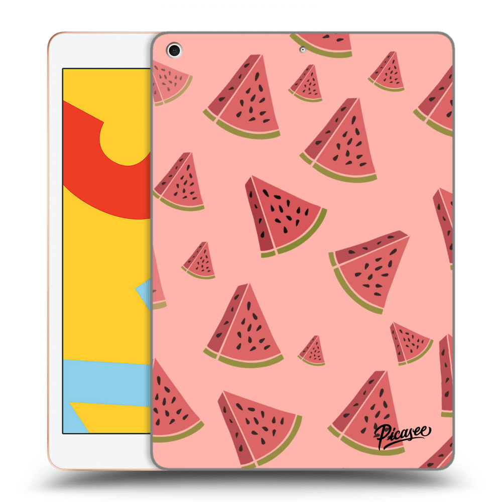 Picasee silikonový průhledný obal pro Apple iPad 10.2" 2019 (7. gen) - Watermelon