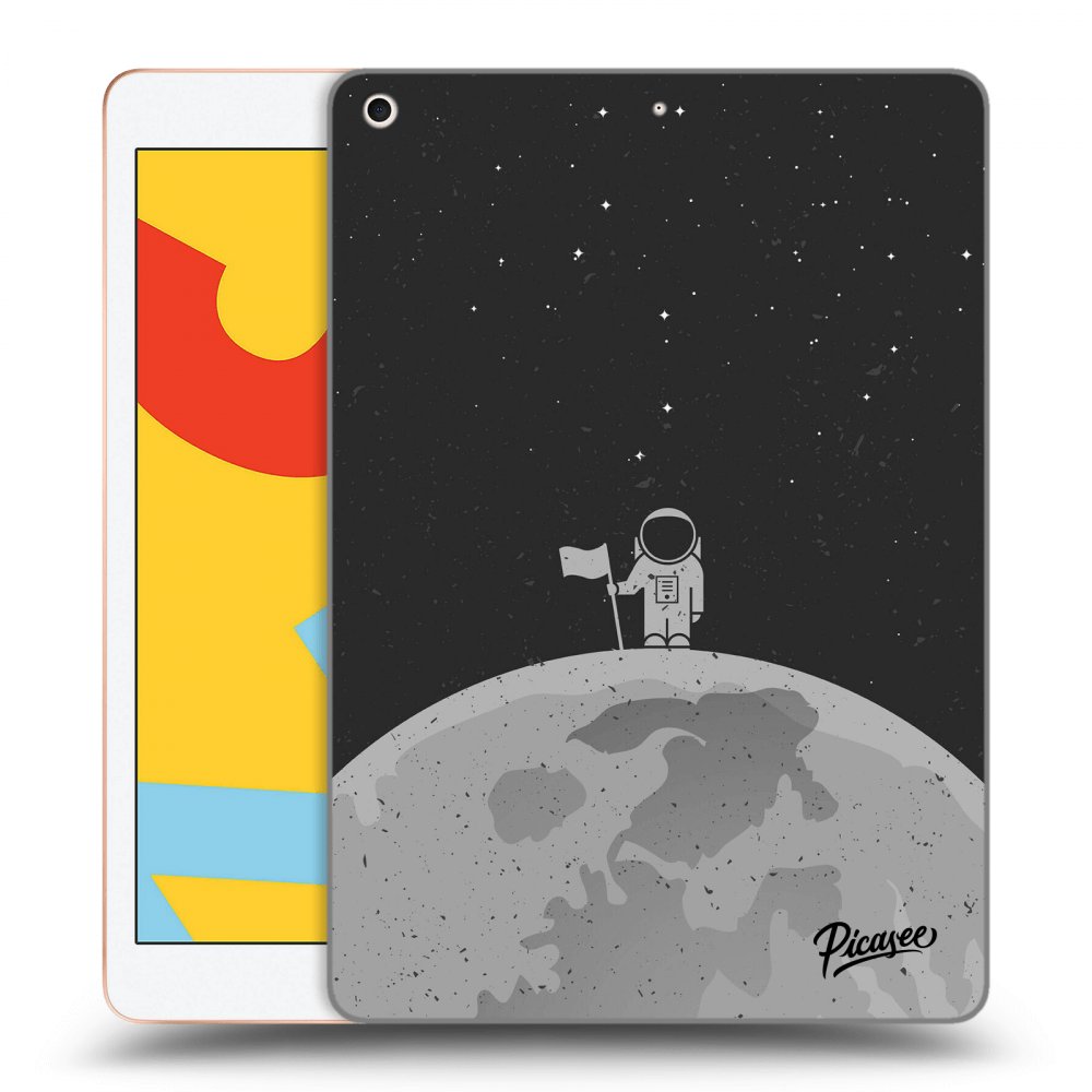 Picasee silikonový černý obal pro Apple iPad 10.2" 2019 (7. gen) - Astronaut