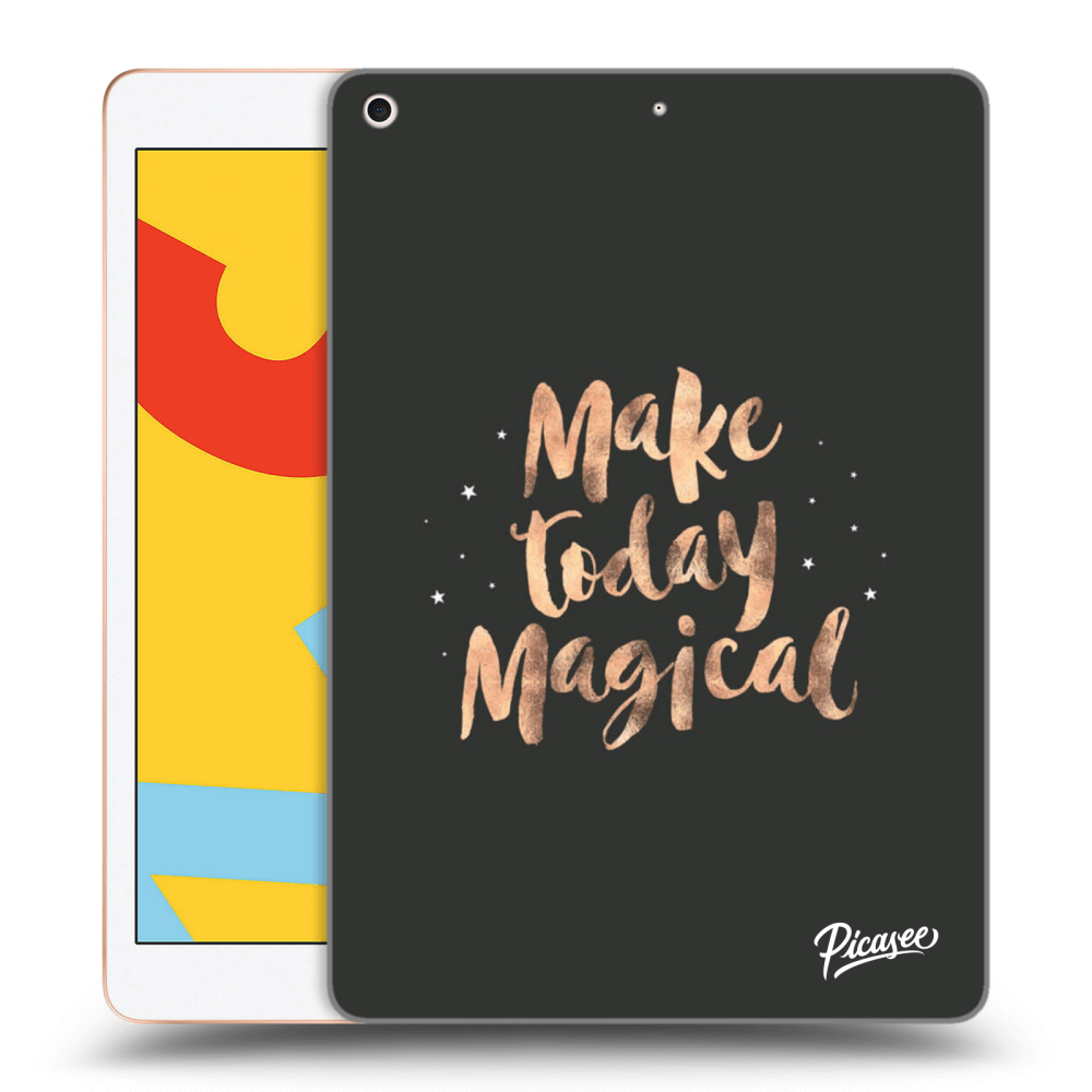 Picasee silikonový černý obal pro Apple iPad 10.2" 2019 (7. gen) - Make today Magical