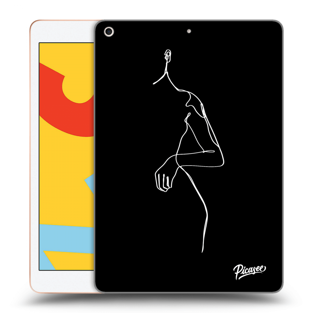 Picasee silikonový černý obal pro Apple iPad 10.2" 2019 (7. gen) - Simple body White
